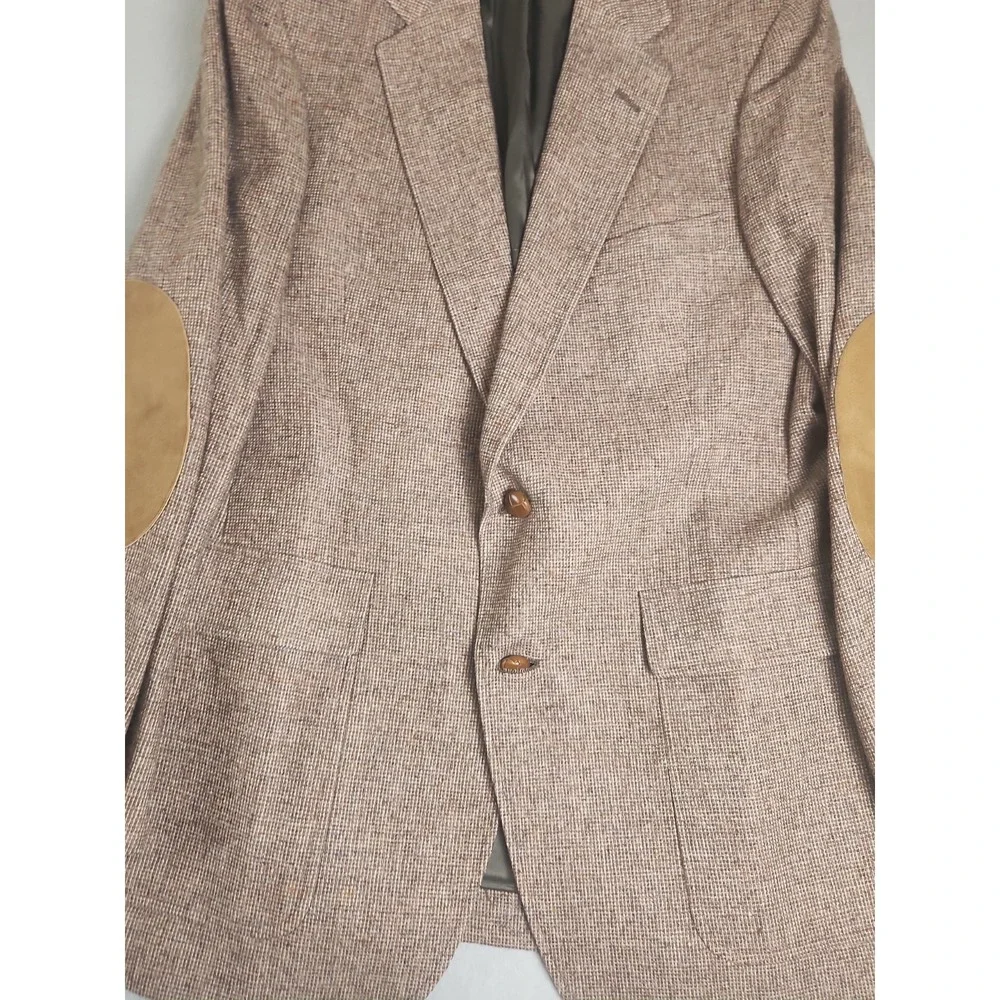 Vintage Austin Reed Wool Blazer Elbow Pads Union Made In Usa